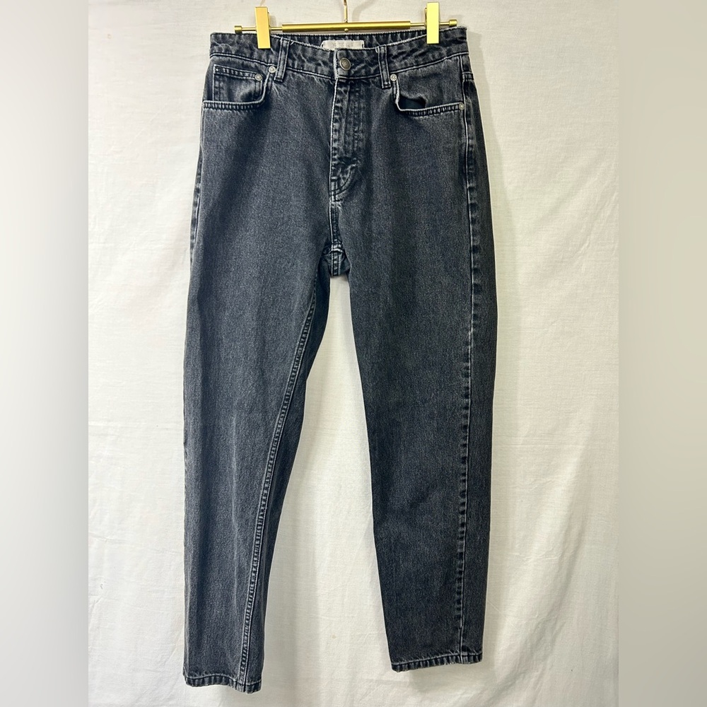 We The Free Black Tapered Straight Leg Jeans
